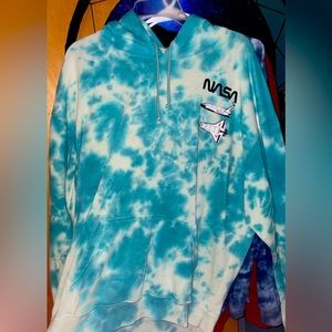 NASA hoodie (blue & white)